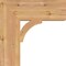 Ekena Millwork Thorton Block Smooth Bracket, Western Red Cedar, 5 1/2"W x 18"D x 18"H BKT06X18X18THR05SWR - alternate 3